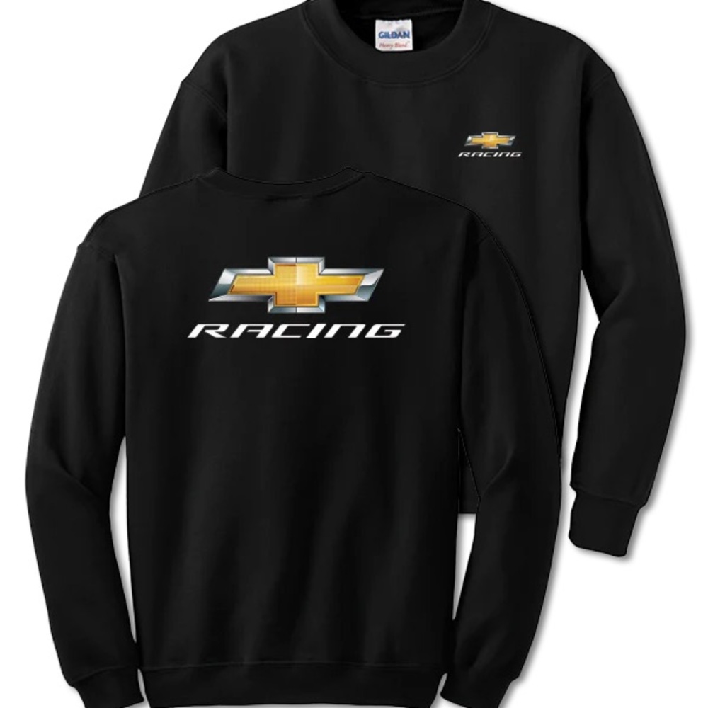 Chevrolet‎ Racing Gold Bowtie Men's Crewneck Sweatshirt Size Medium